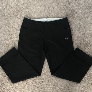 Black Puma Golf Pants